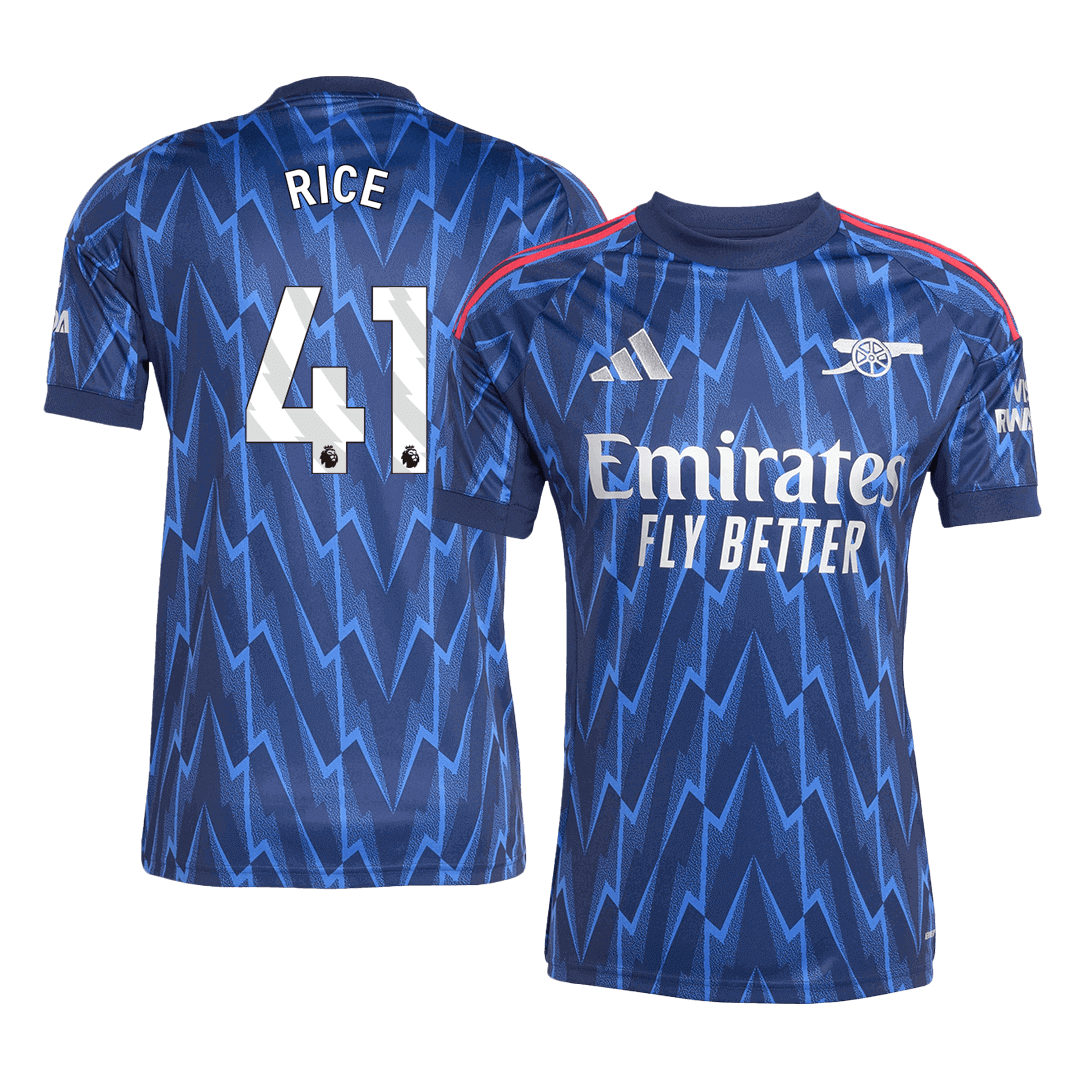 RICE #41 Arsenal Away Soccer Jersey 2025/26