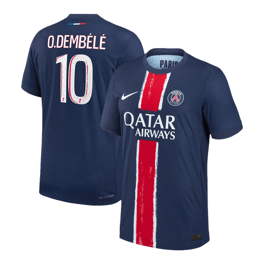 PSG Authentic O.DEMBÉLÉ #10 Soccer Jersey PSG Home Shirt 2024/25