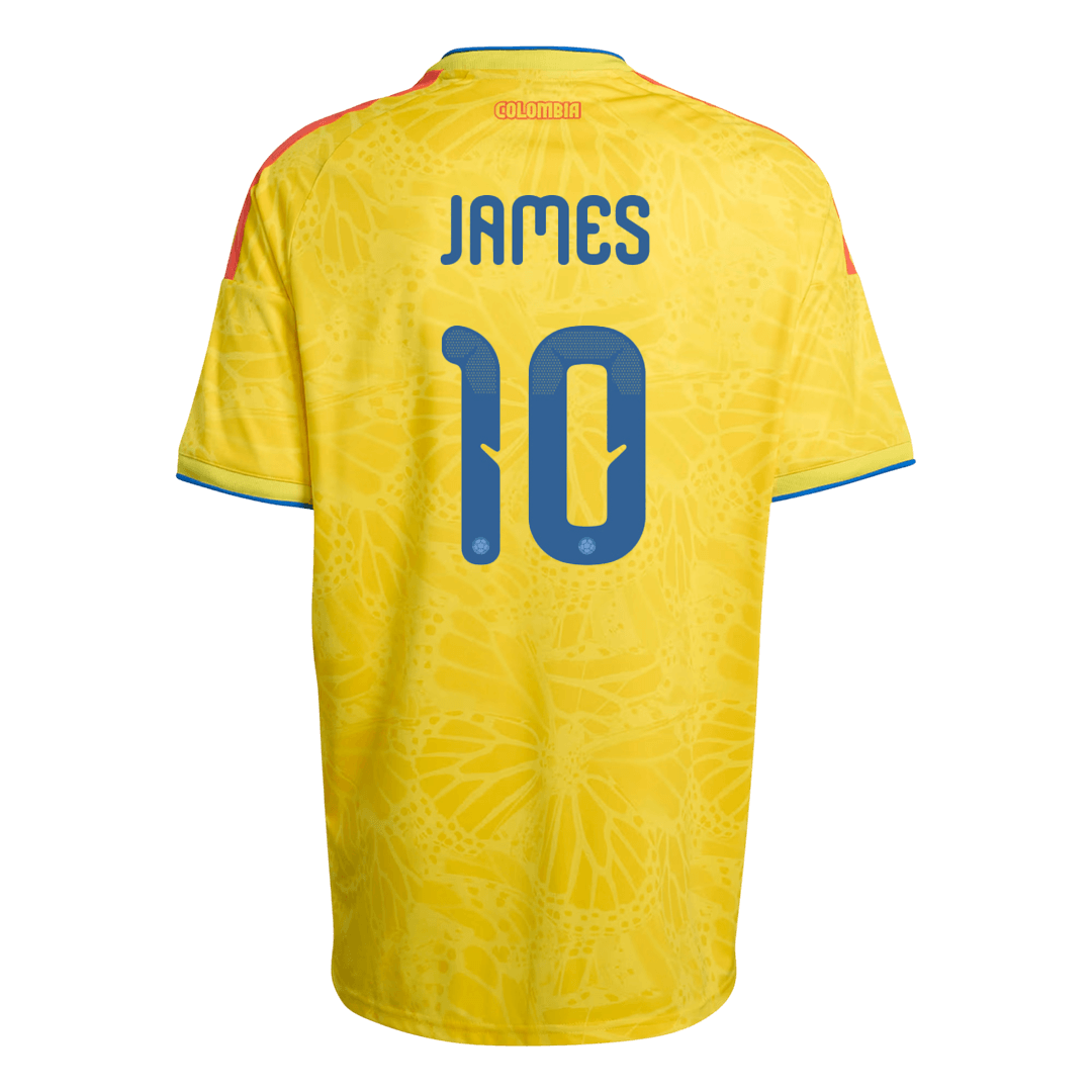JAMES #10 Colombia Home Soccer Jersey World Cup 2026