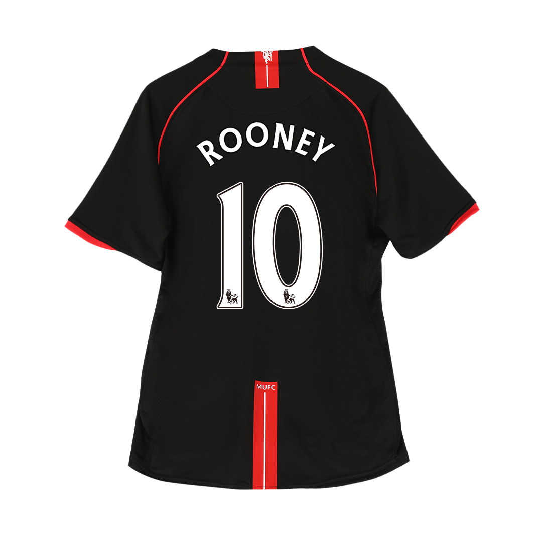 Retro Jersey ROONEY #10 Manchester United Retro Jersey Away Soccer Shirt 2007/08