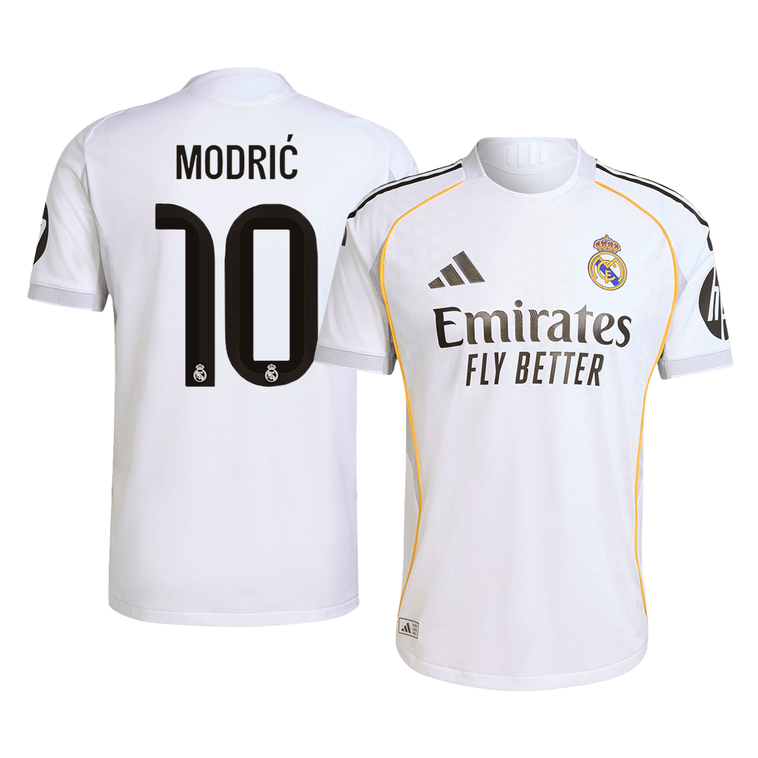 Authentic MODRIC #10 Soccer Jersey Real Madrid Home Shirt 2025/26