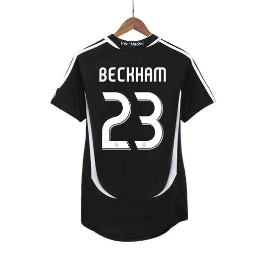BECKHAM #23 Real Madrid Retro Jersey Away Soccer Shirt 2006/07