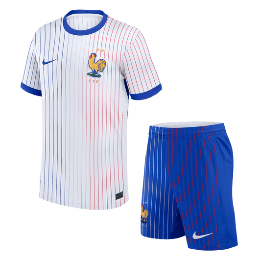 France Away Soccer Jersey Kit(Jersey+Shorts) Euro 2024