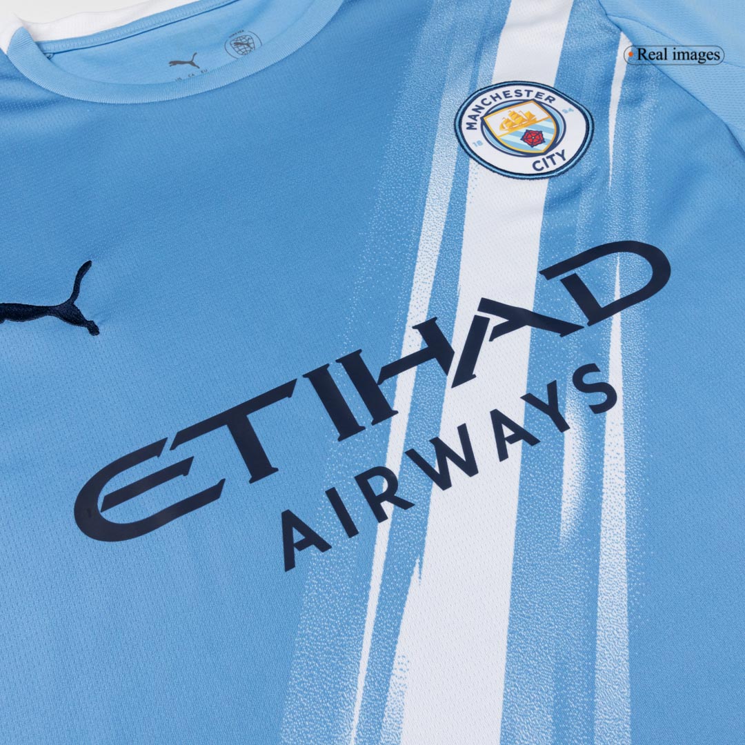 REIJNDERS #4 Manchester City Home Soccer Jersey 2025/26