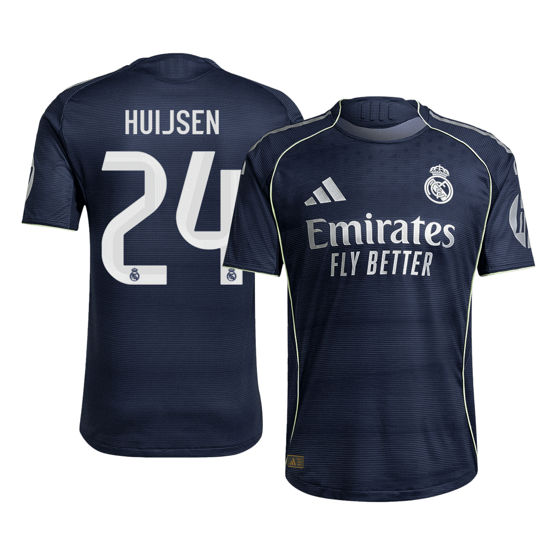 HUIJSEN #24 Real Madrid Auswärtstrikot Authentisches Fußball 2025/26