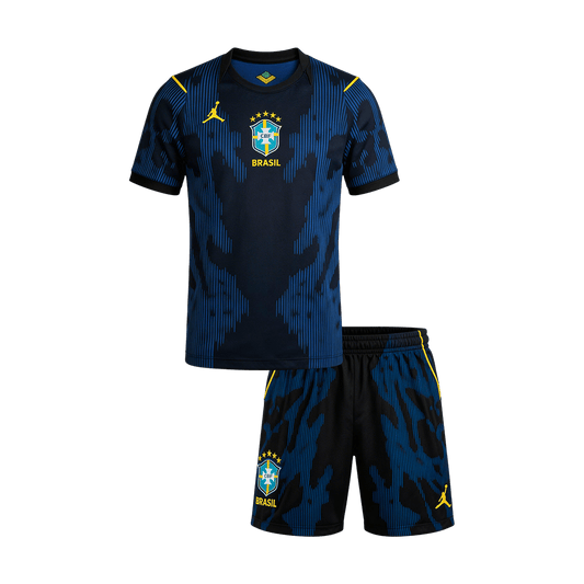 Brazil Away Kids Soccer Jerseys Kit World Cup 2026