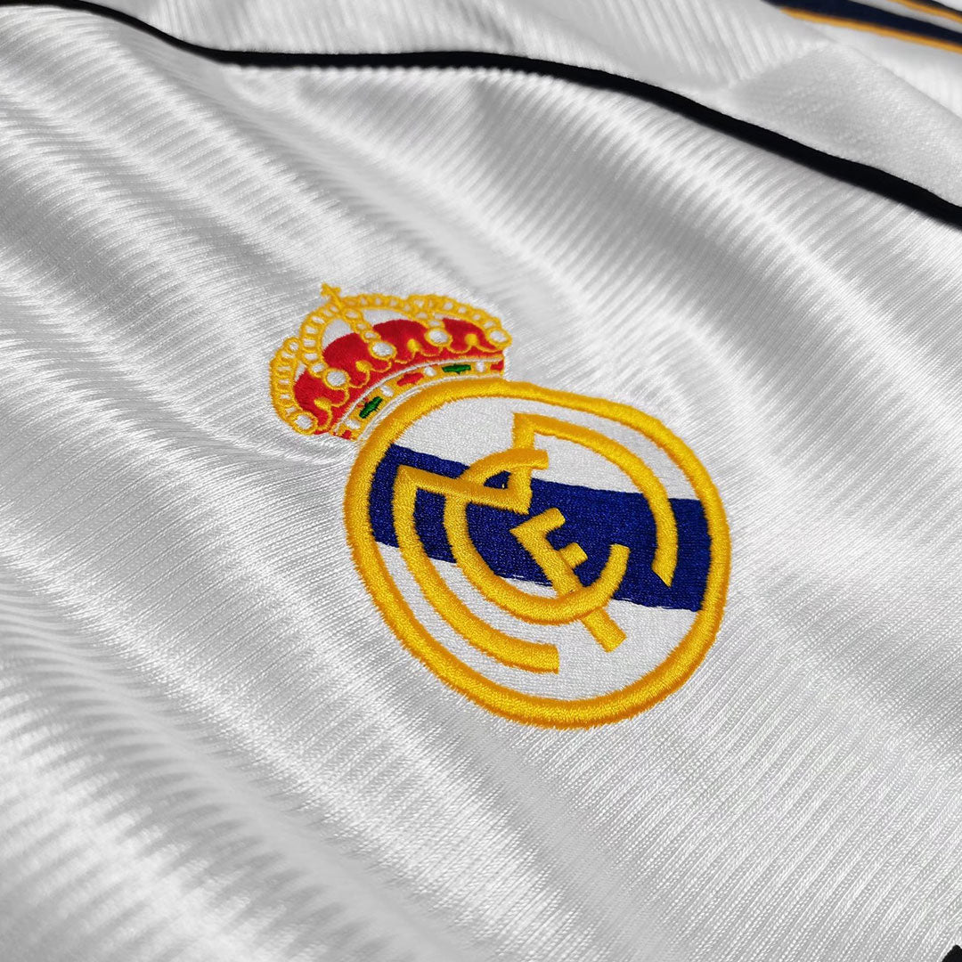 Retro Jersey  RAUL #7 Real Madrid Retro Jersey Home Soccer Shirt 1998/00