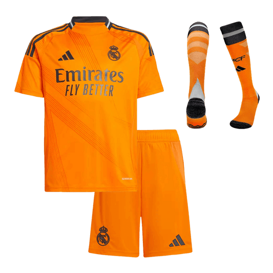 Kid's Real Madrid Away Soccer Jersey Kit (Shirt+Shorts+Socks) 2024/25