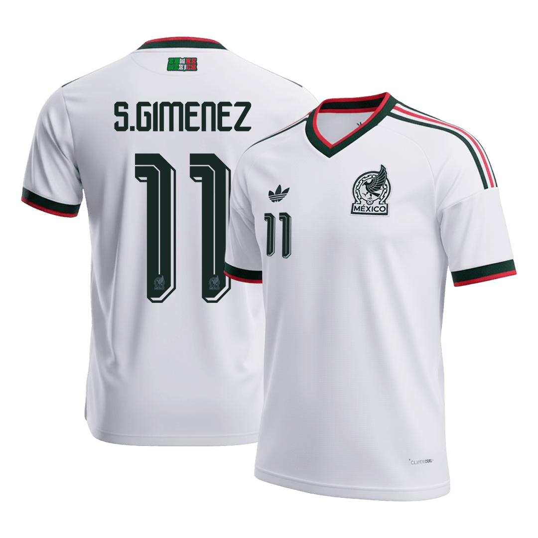 S.GIMENEZ #11 Mexico Away Soccer Jersey World Cup 2026