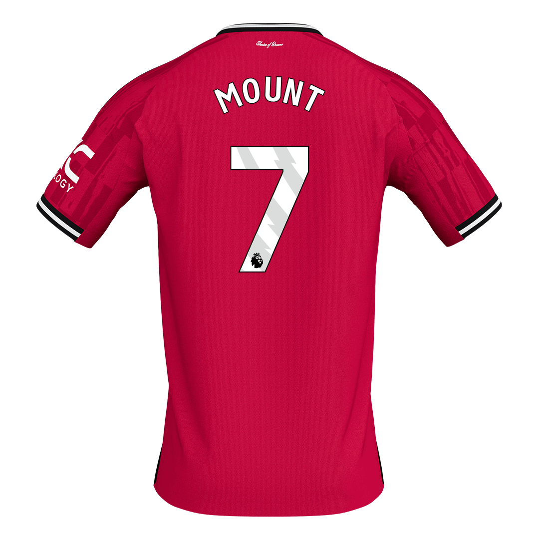MOUNT #7 Manchester United Home Soccer Jersey 2025/26