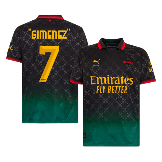 AC Mailand GIMENEZ #7 Viertes Auswärts-Fußballtrikot 2024/25