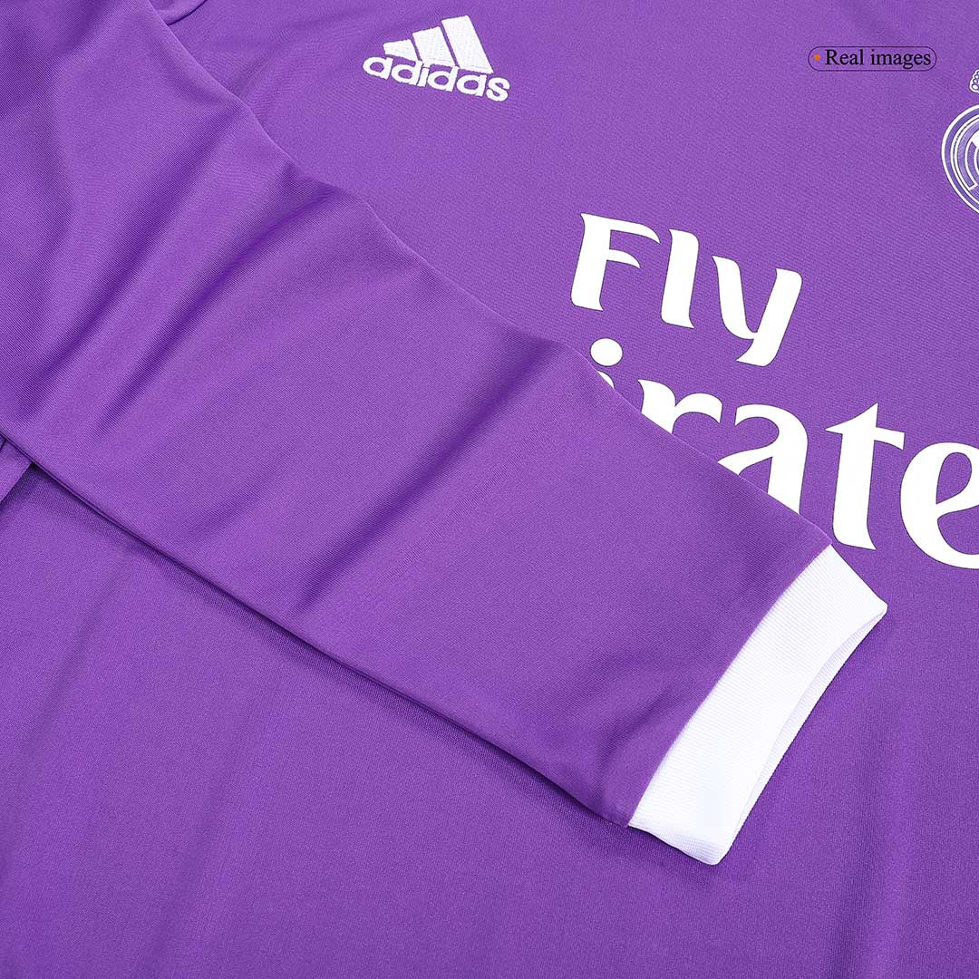 SERGIO RAMOS #4 Retro Real Madrid Jersey Away Long Sleeve Soccer Shirt 2016/17