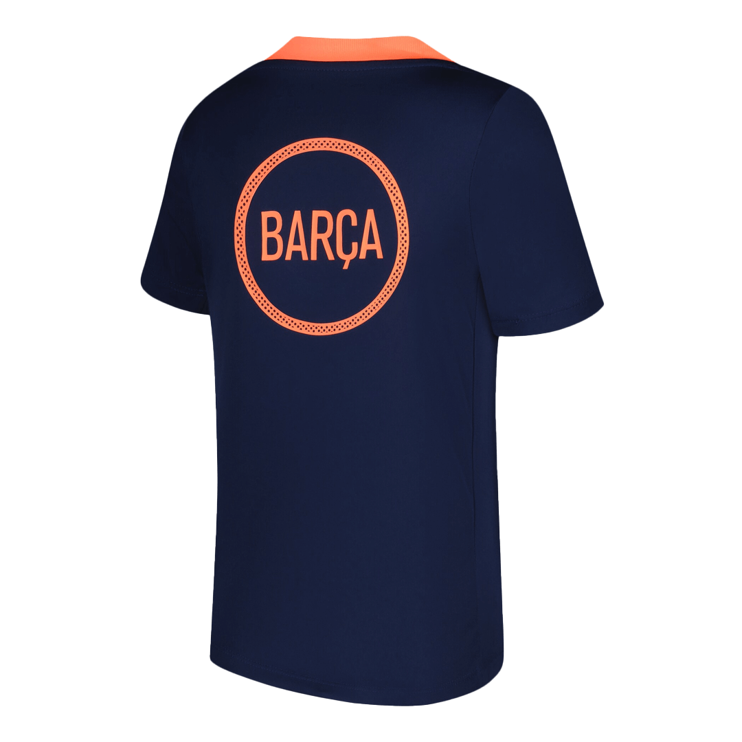 Barcelona Pre-Match Soccer Jersey 2025/26 Orange&Black