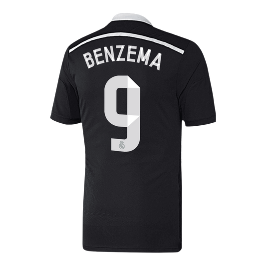 Retro Jersey BENZEMA #9 Real Madrid Retro Jersey Third Away Soccer Shirt 2014/15