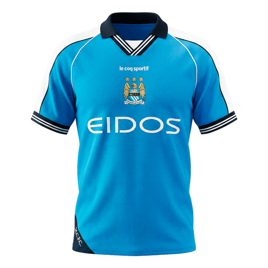 Retro Soccer Jersey Manchester City Home 1999/01
