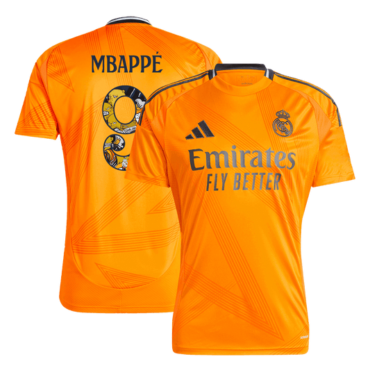 Mbapp¡§| #9 Real Madrid Away soccer jersey 2024/25 - Bear Champ Font