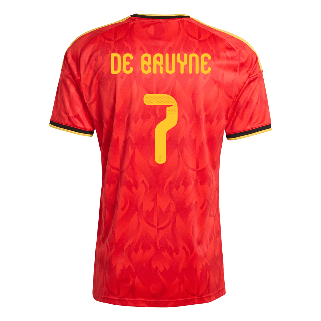DE BRUYNE #7 Belgium Home Soccer Jersey World Cup 2026