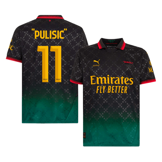 AC Mailand PULISIC #11 Viertes Auswärts-Fußballtrikot 2024/25