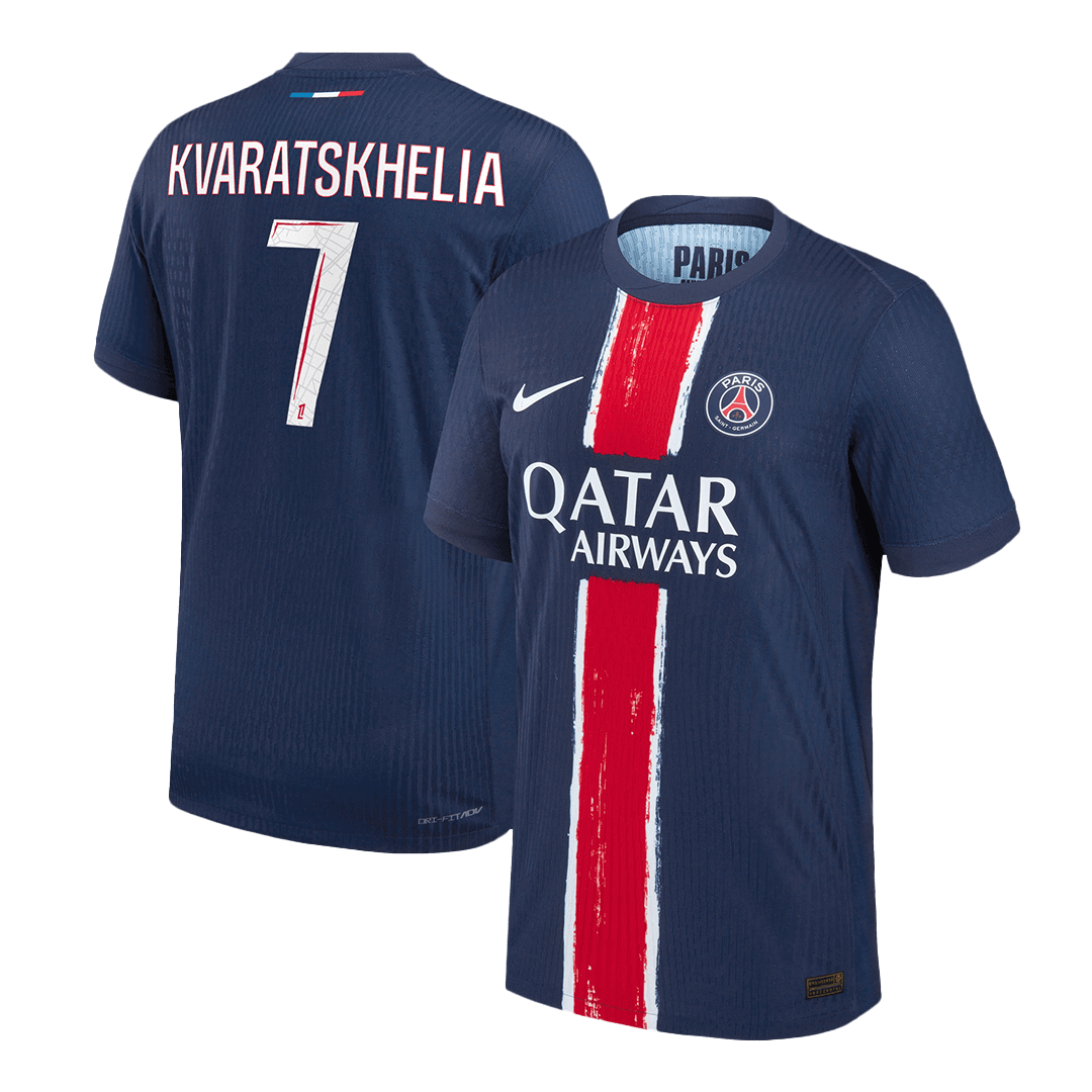 PSG Authentic KVARATSKHELIA #7 Soccer Jersey PSG Home Shirt 2024/25
