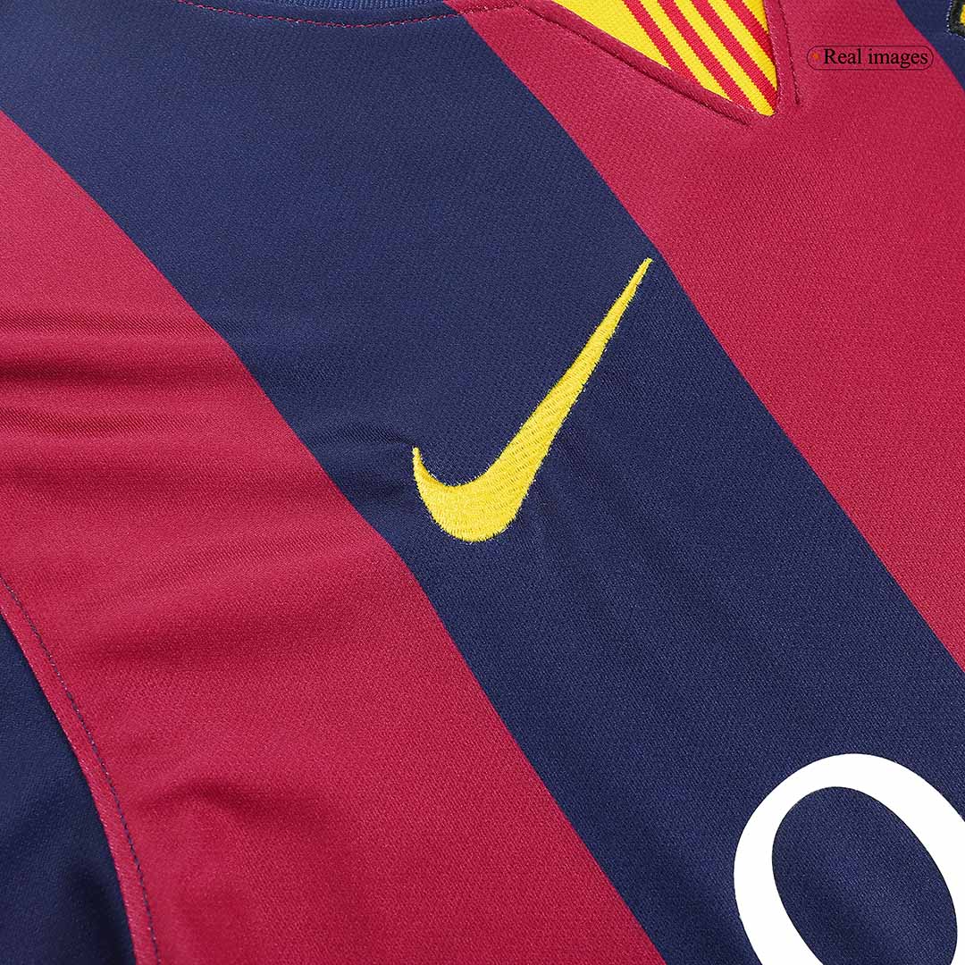 Camiseta retro de fútbol local del Barcelona #11 de NEYMAR JR 2014/15
