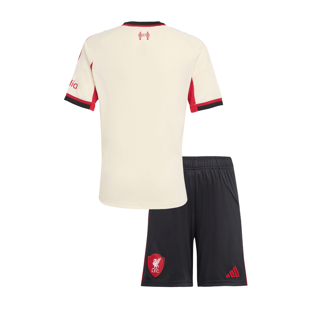 Liverpool Away Kids Soccer Jerseys Kit 2025/26
