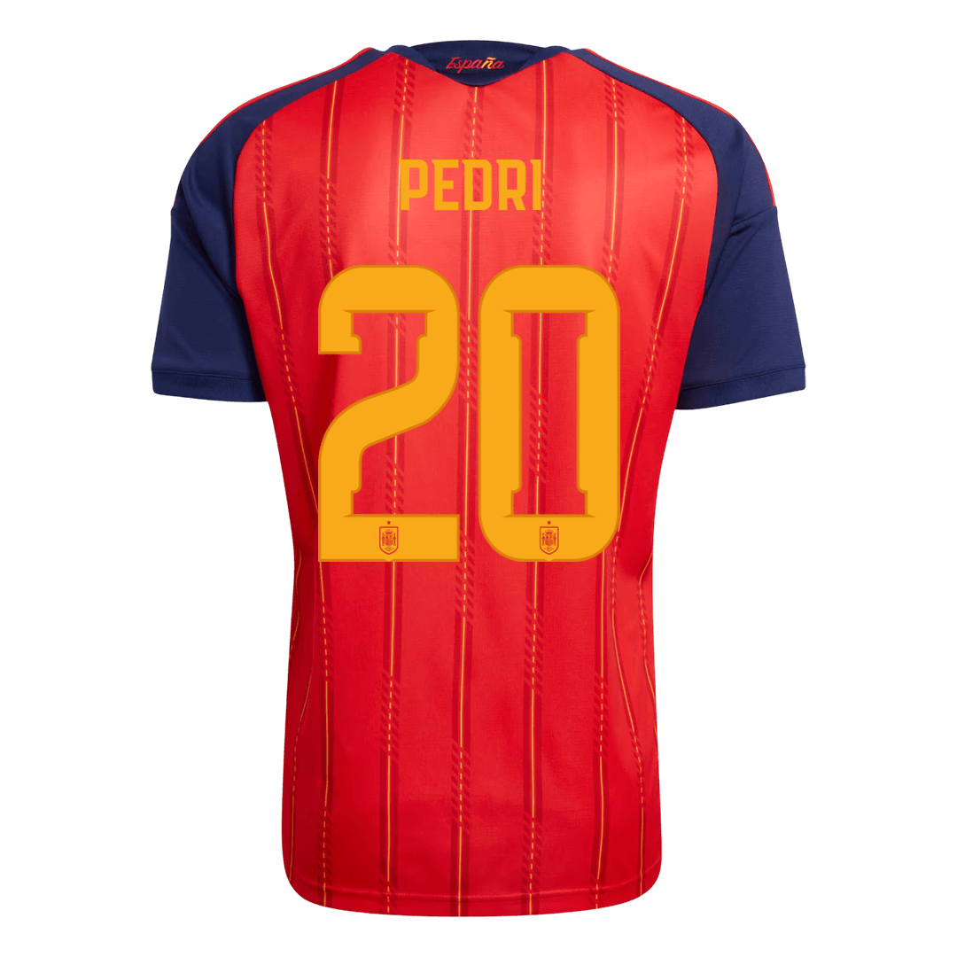 PEDRI #20 Spain Home Soccer Jersey 2026