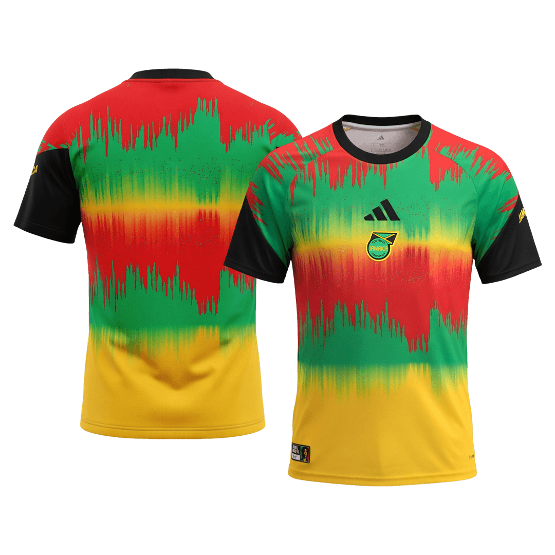 Jamaica Pre-Match Soccer Jersey World Cup 2026 Colorful