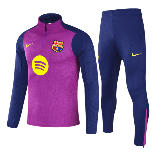 Barcelona 1/4 Zip Tracksuit 2025/26 Kids Purple