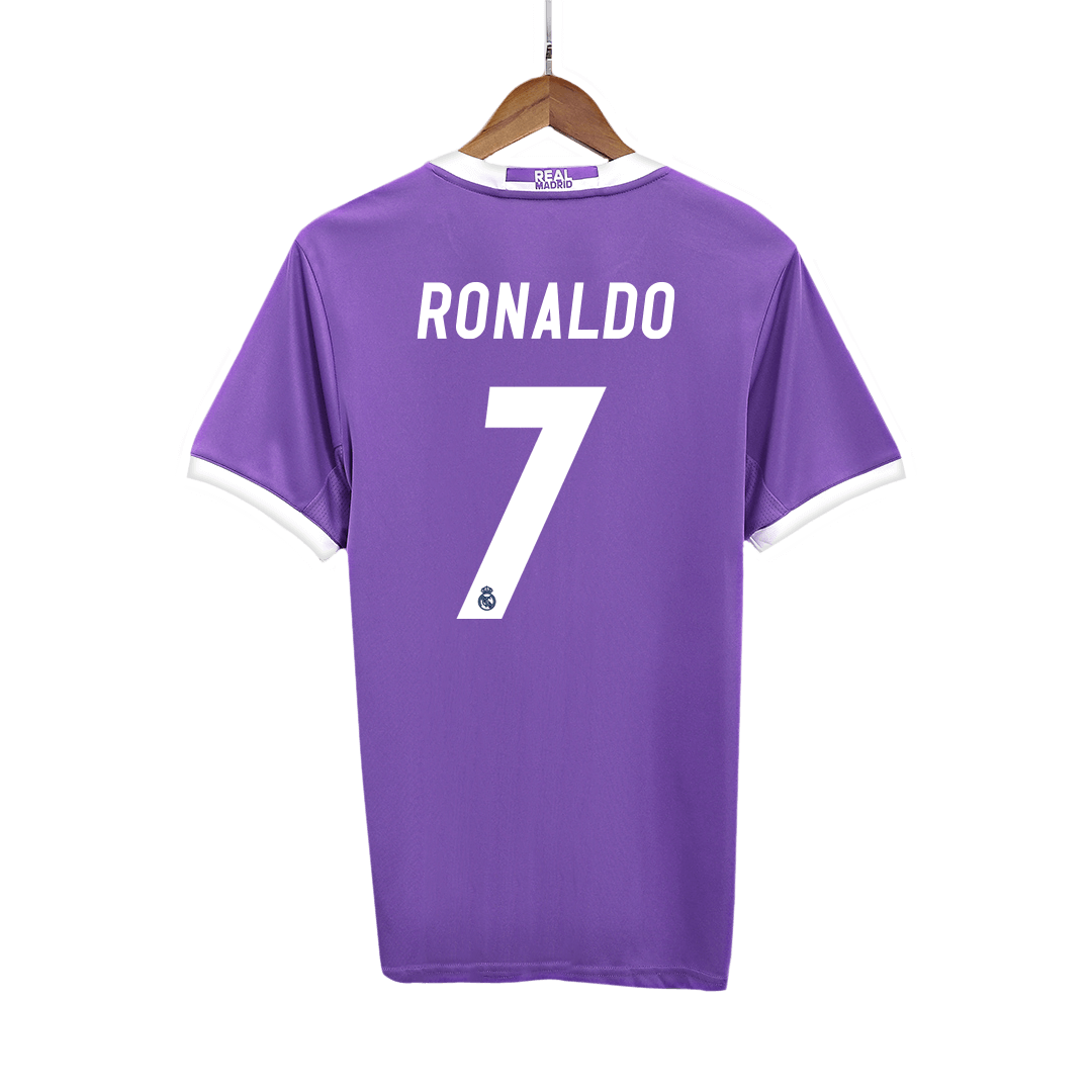 RONALDO #7 Real Madrid Retro Jersey Away Soccer Shirt 2016/17
