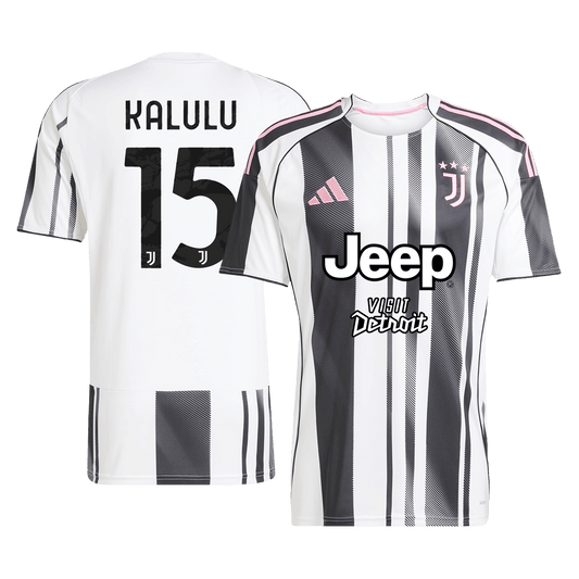 KALULU #15 Juventus Home Soccer Jersey 2025/26