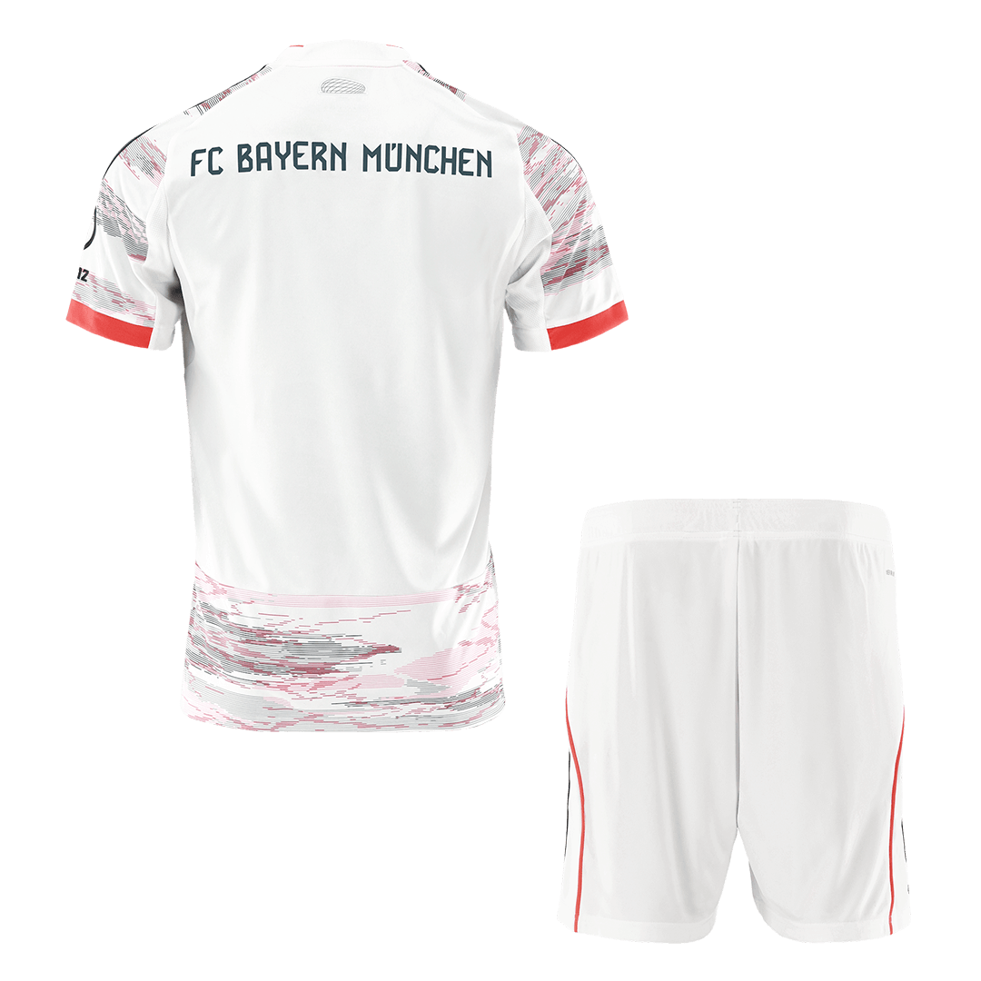 Bayern München Auswärts-Fußballtrikot-Set (Trikot + Shorts) 2025/26 Weiß