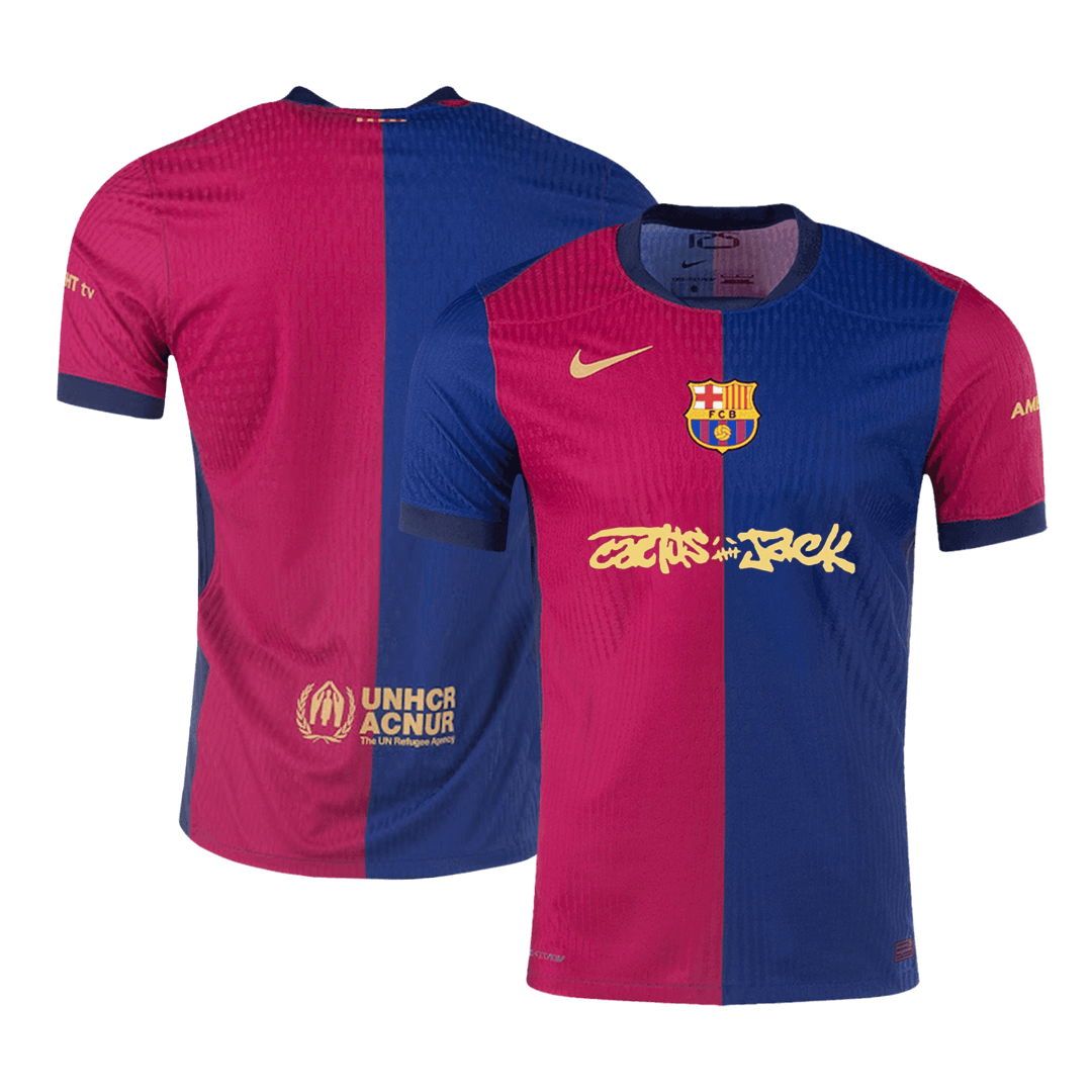 Authentic Soccer Jersey Barcelona X Travis Scott Home Shirt 2024/25
