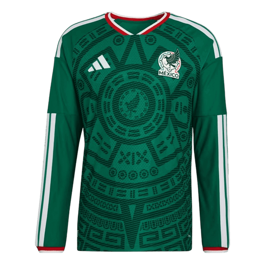 Mexico Home Long Sleeve Player Version Jersey World Cup 2026