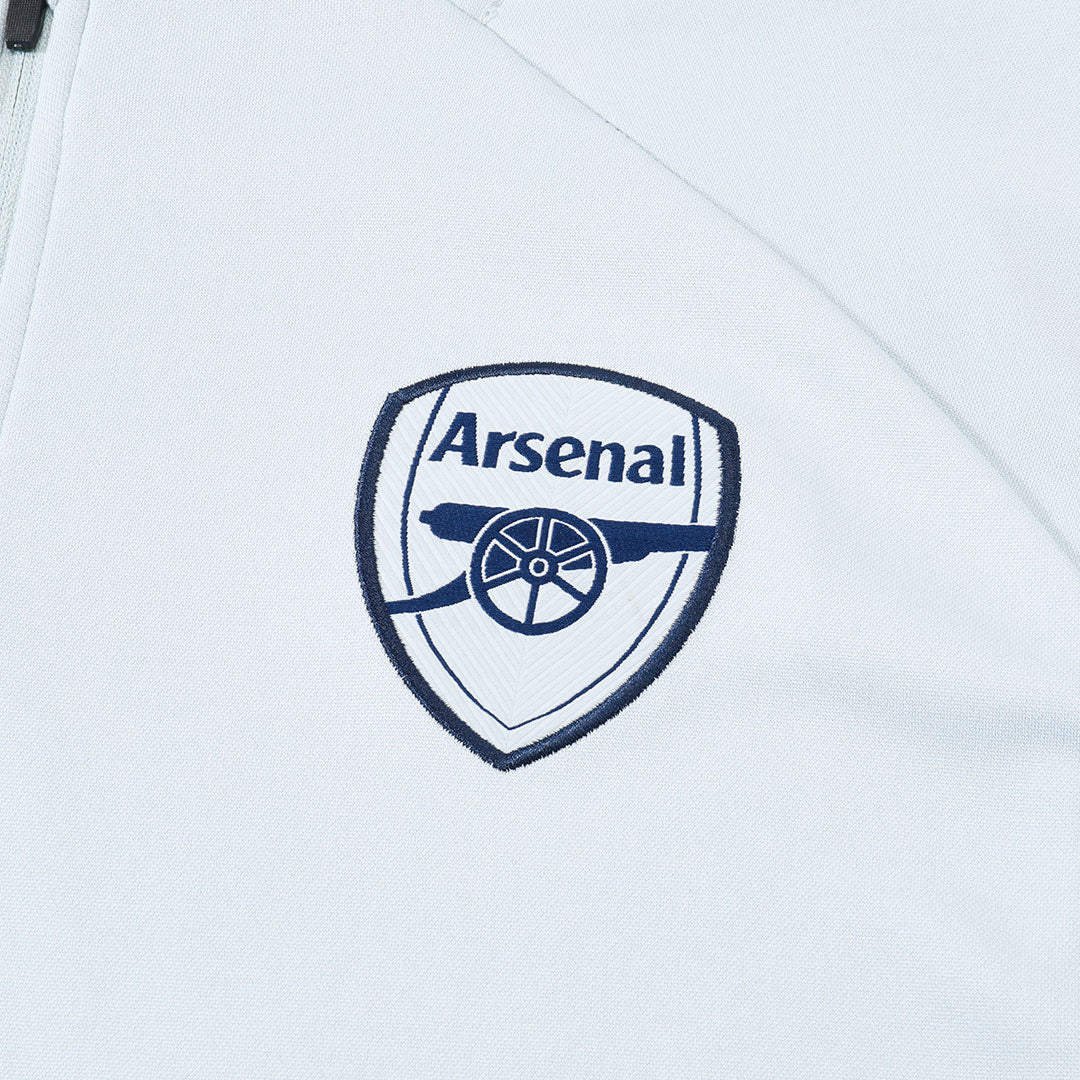 Arsenal 1/4 Zip Tracksuit 2025/26 Kids White