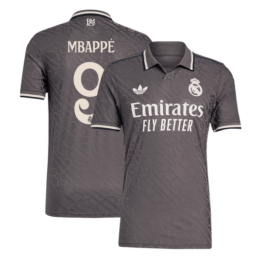Authentic MBAPPE #9 Soccer Jersey Real Madrid Third Away Shirt 2024/25