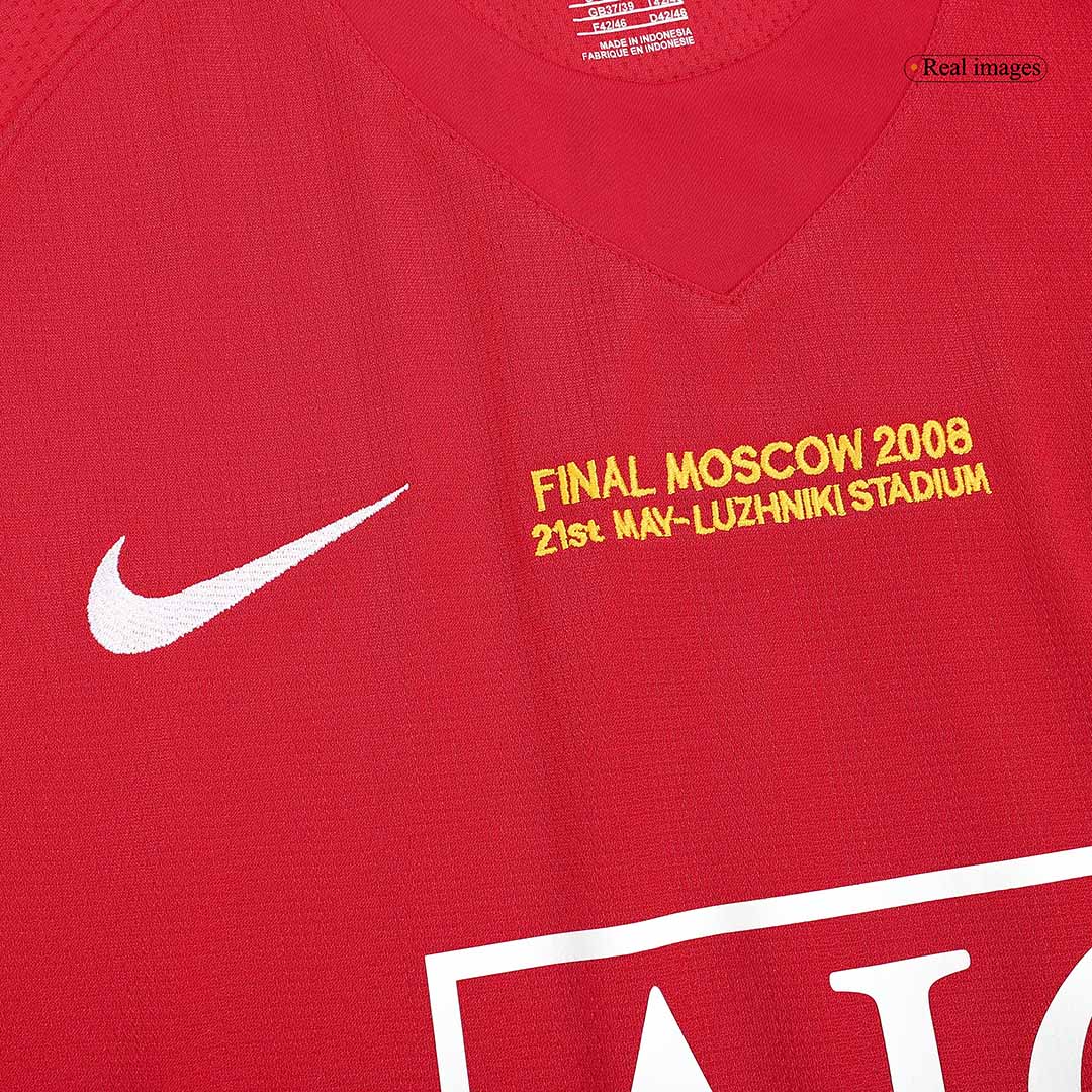 Manchester United RONALDO #7 Retro Jersey Home Soccer Shirt 2007/08 - UCL Final