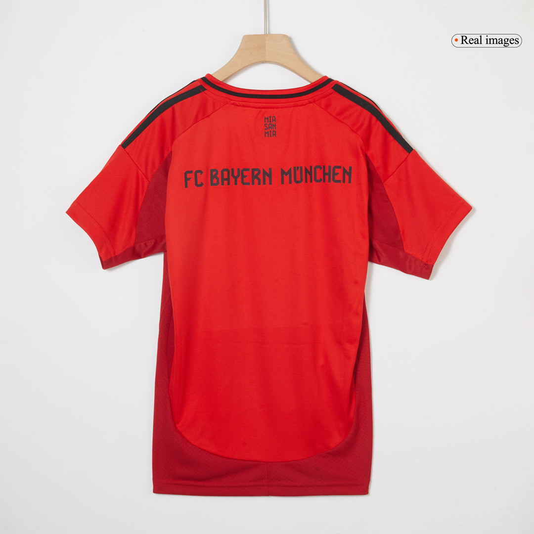 Kinder Bayern München Heim-Fußballtrikot-Set (Trikot + Shorts) 2024/25 Rot