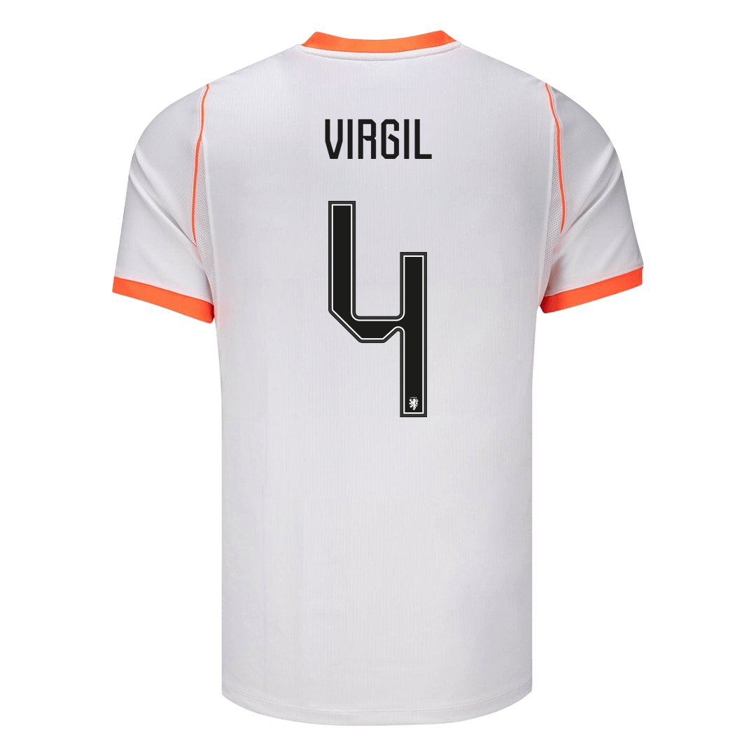 VIRGIL #4 Netherlands Away Soccer Jersey World Cup 2026