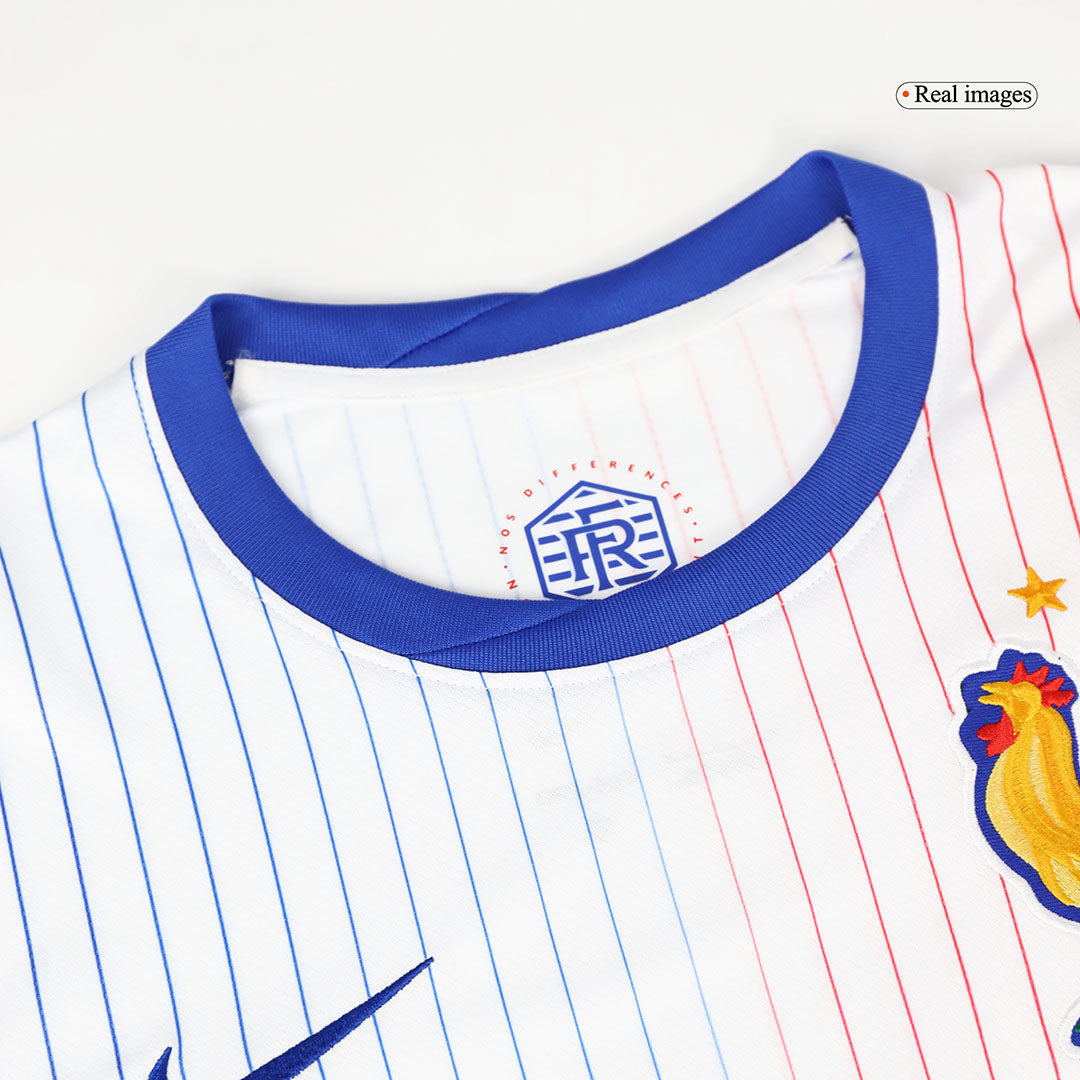 France Away Soccer Jersey Euro 2024