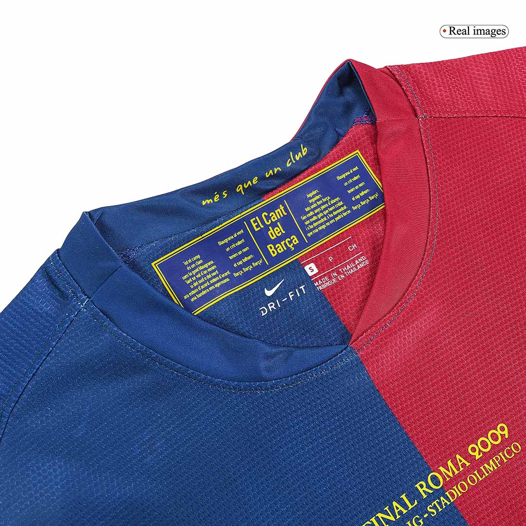 Retro Jersey ETO'O #9 Barcelona Retro Jersey Home Soccer Shirt 2008/09 UCL Final