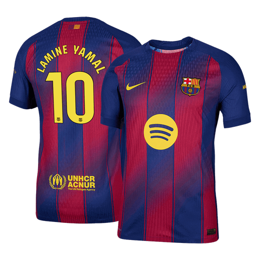 LAMINE YAMAL #10 Barcelona Home Authentic Fußballtrikot 2025/26