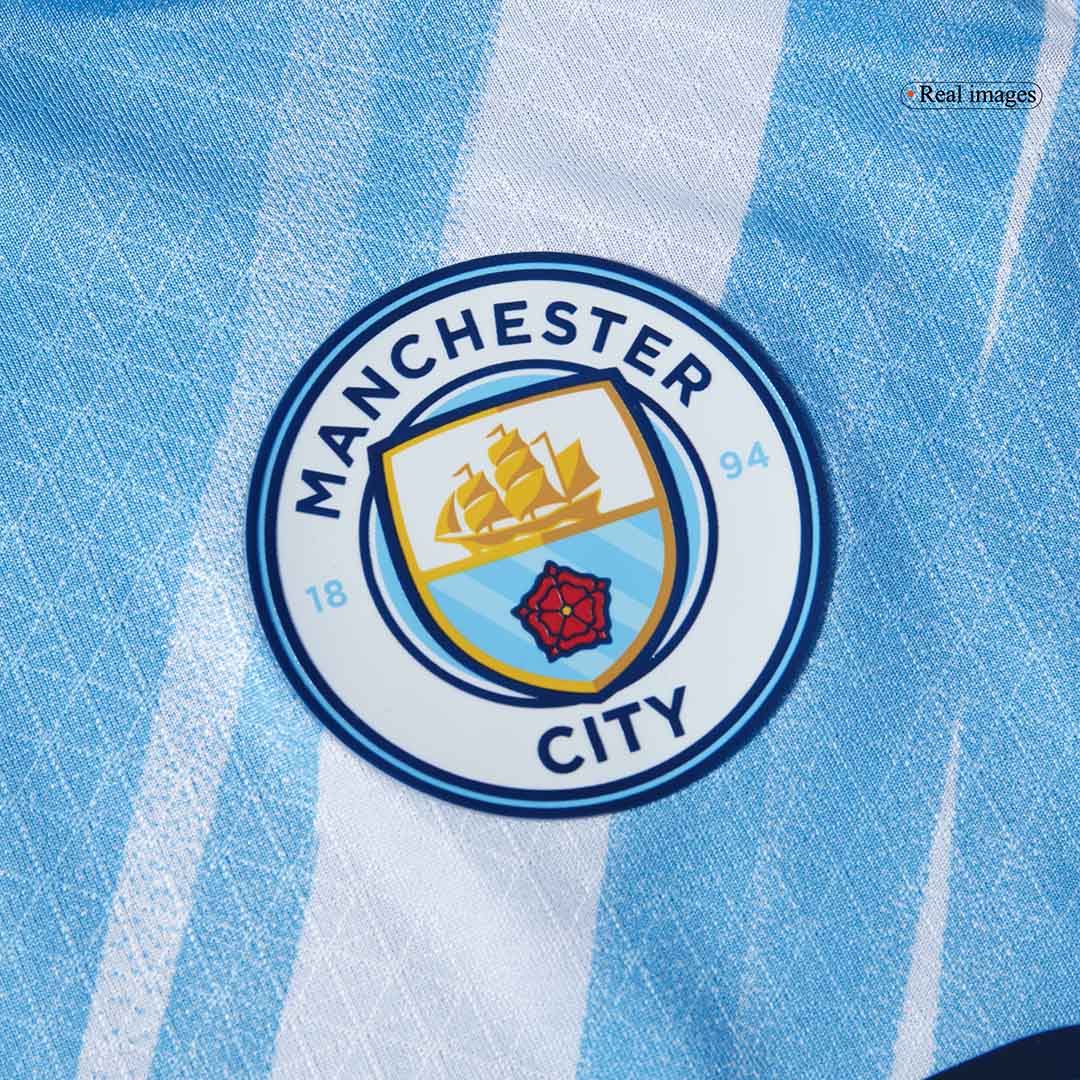 REIJNDERS #4 Manchester City Home Authentic Soccer Jersey 2025/26