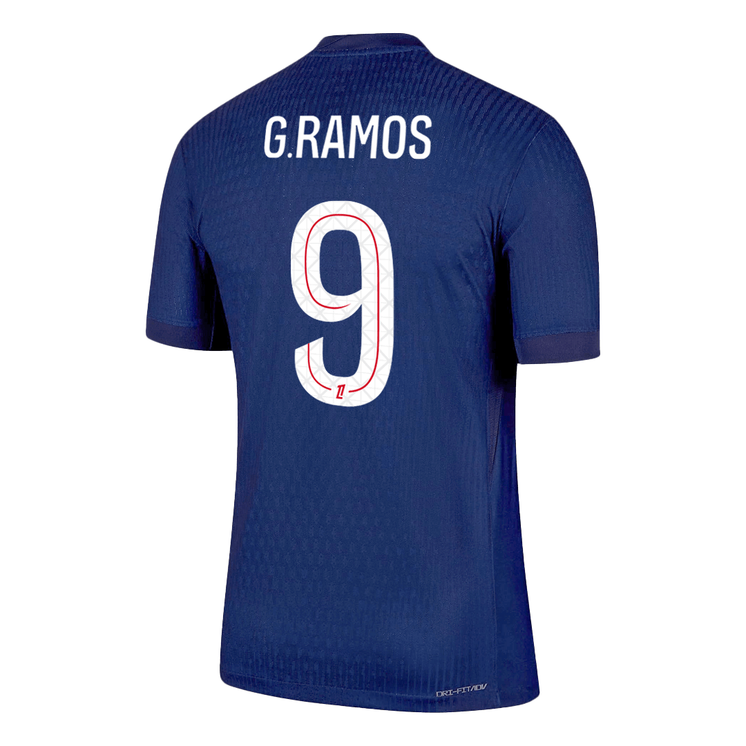 G.RAMOS #9 PSG Home Authentic Soccer Jersey 2025/26