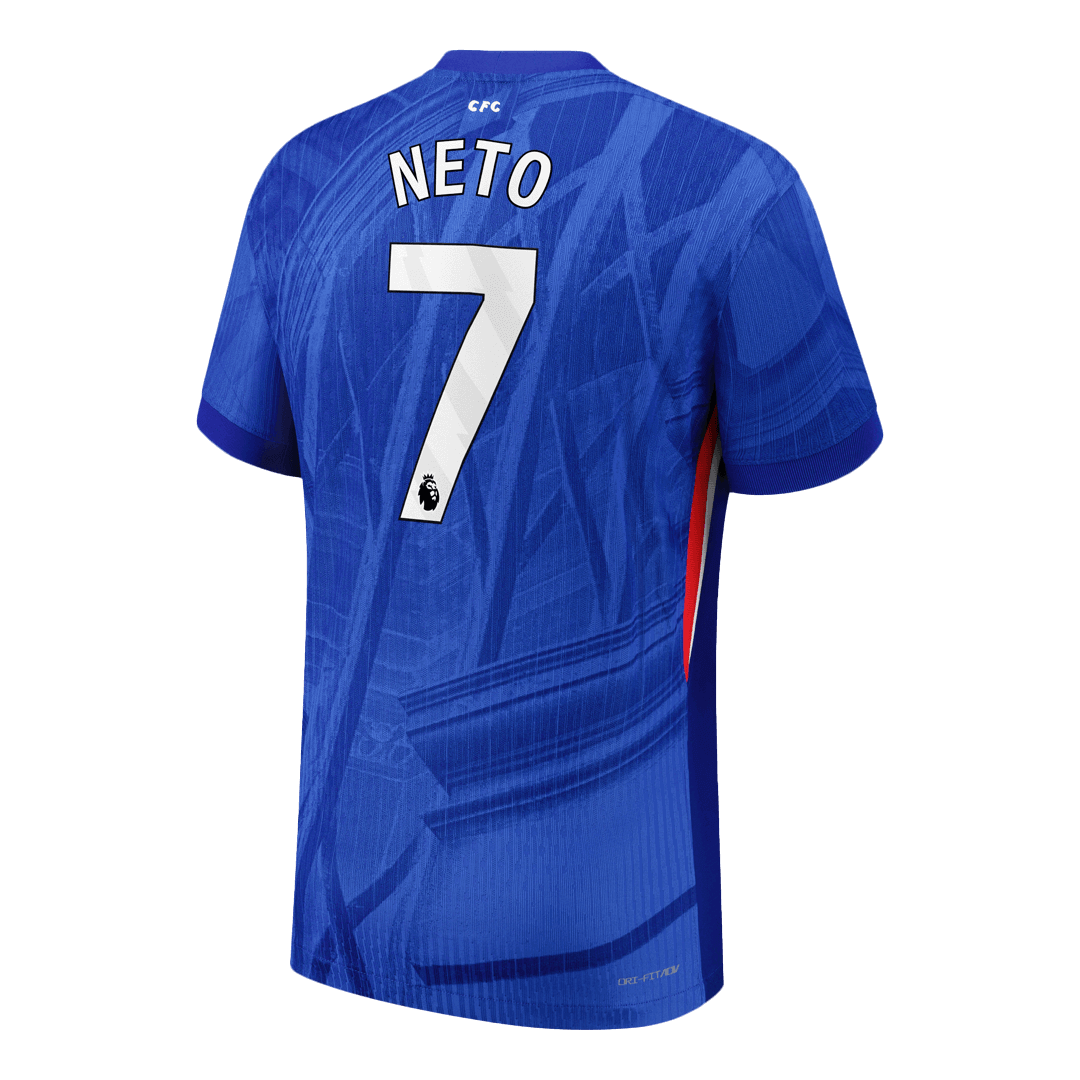 NETO #7 Chelsea Home Authentic Soccer Jersey 2025/26