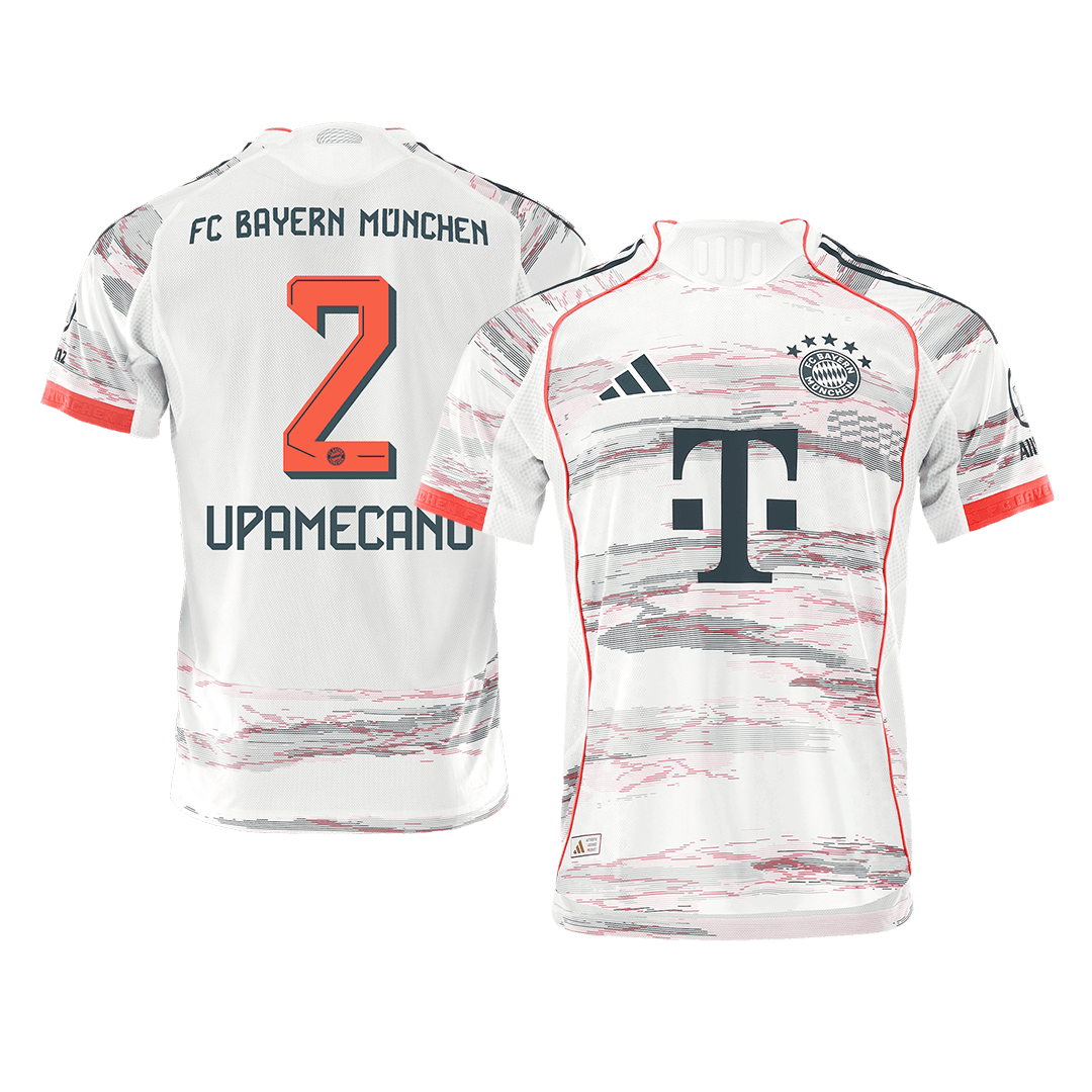 UPAMECANO #2 Bayern Munich Away Authentic Soccer Jersey 2025/26