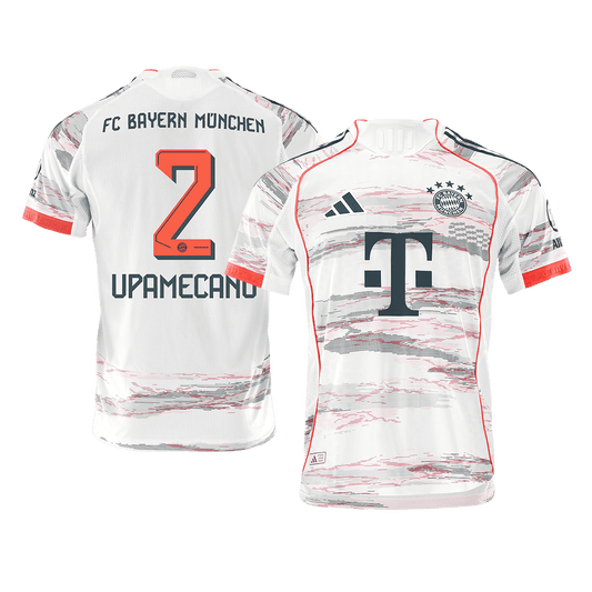 UPAMECANO #2 Bayern Munich Away Authentic Soccer Jersey 2025/26