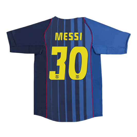 MESSI #30 Barcelona Retro Jersey Away Soccer Shirt 2004/05