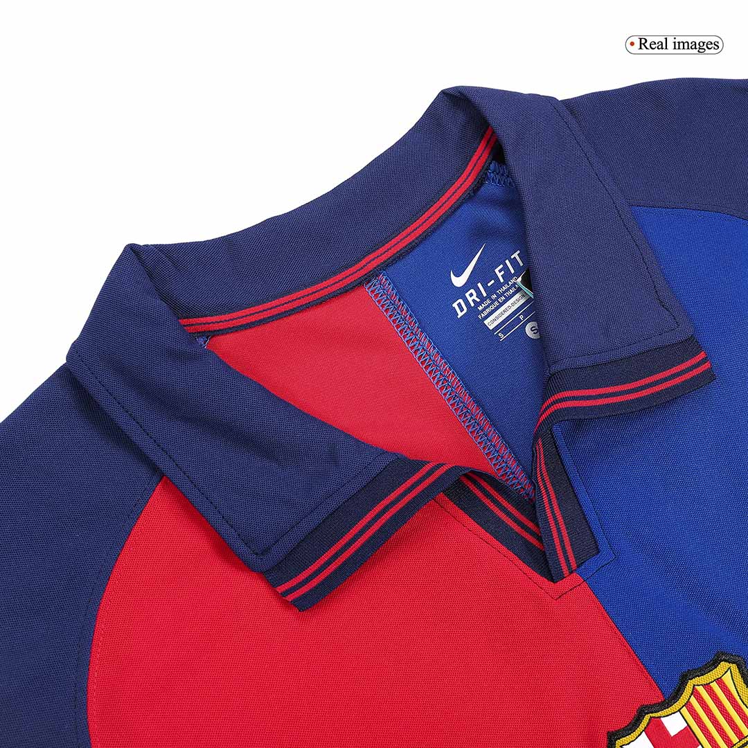 Retro Jersey GUARDIOLA #4 Barcelona Retro Jersey Home Soccer Shirt 1999/00 100th Anniversary