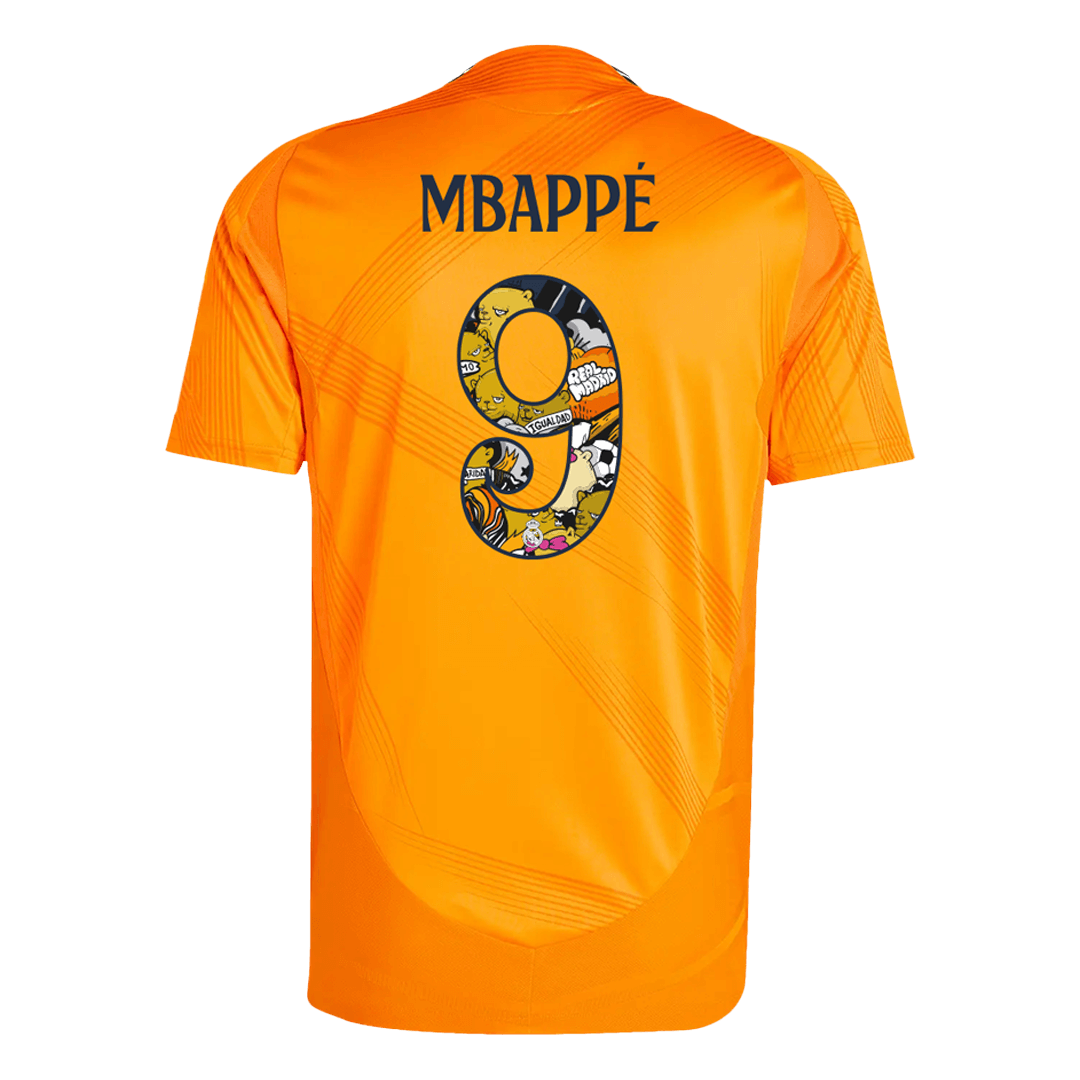Authentic MBAPPE #9 Soccer Jersey Real Madrid Away Shirt 2024/25 Bear Champ Font