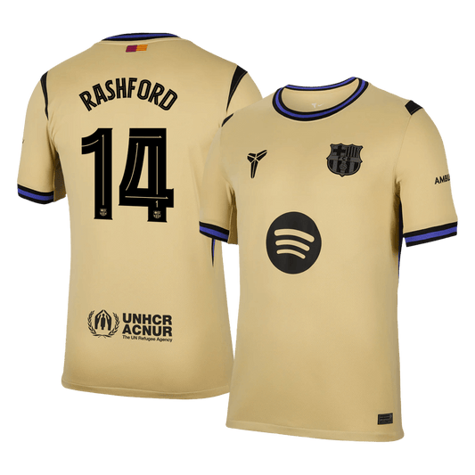 Camiseta de visitante del Barcelona RASHFORD #14 2025/26 - UCL